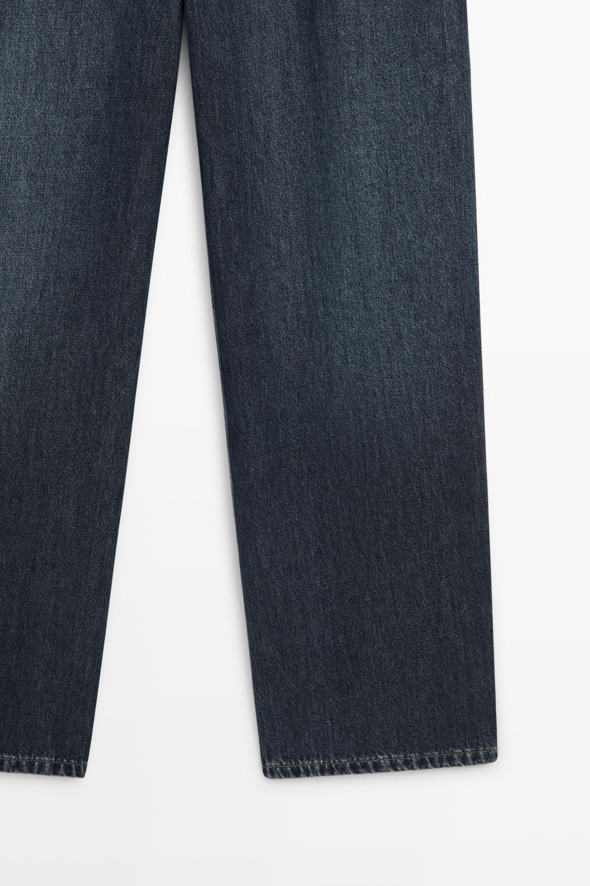 Jean barrel fit relaxed à taille haute
