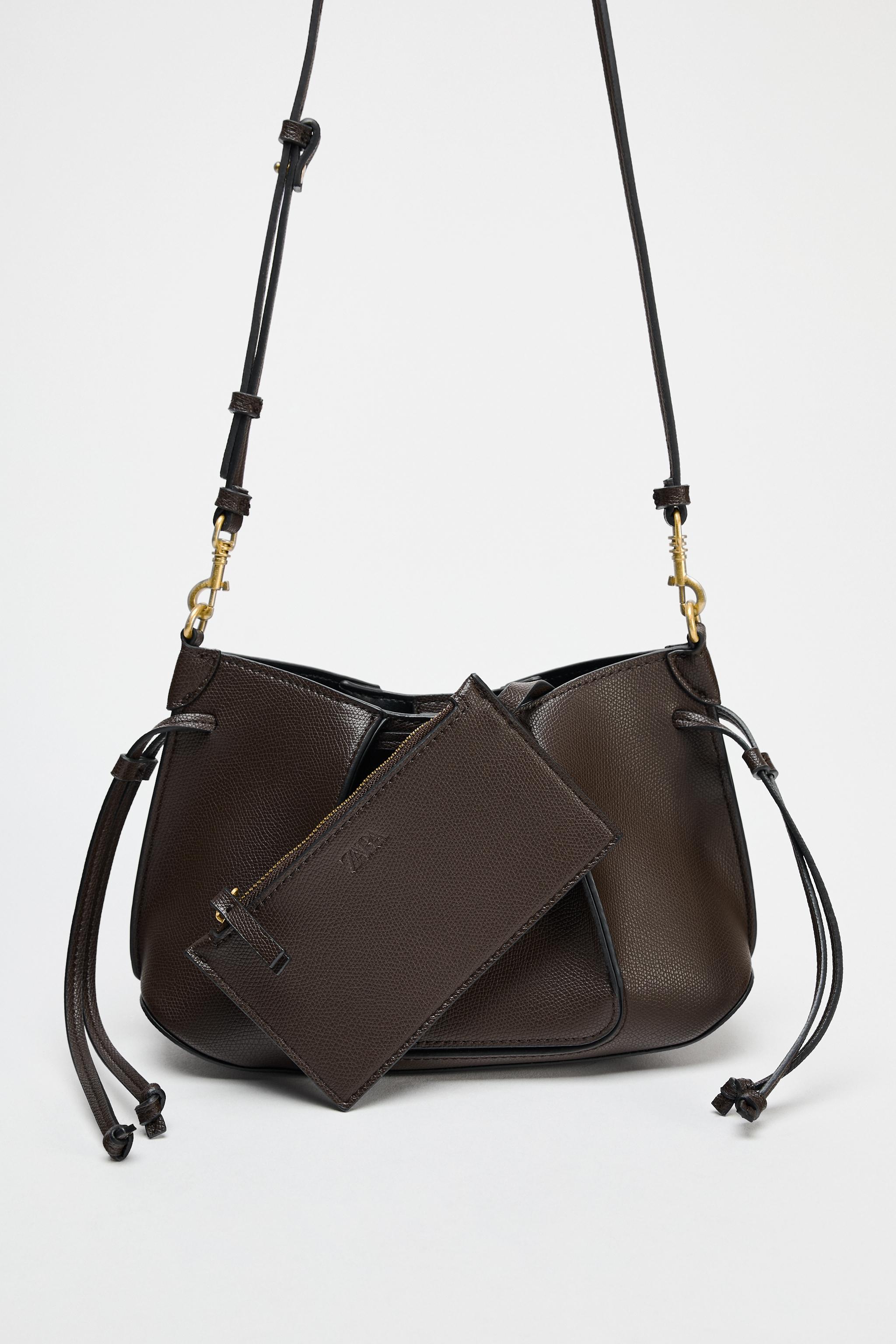 ☆ドイツ発*ZARA*新作*PLEATED ミニバッグ/DARK TAN☆ MINI PLEATED BAG - Dark tan | ZARA Australia