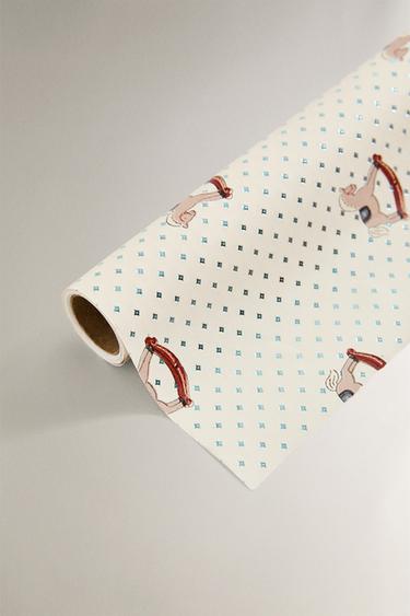 PAPIER CADEAU PETITS CHEVAUX NOËL - Multicolore de Zara - Image 2