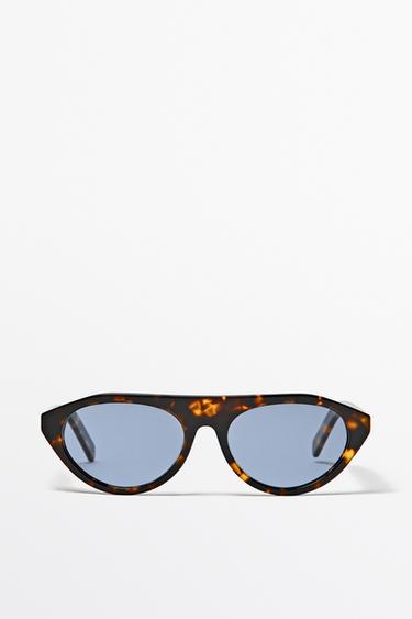 Zara Oval sunglasses - Brown - Image 0