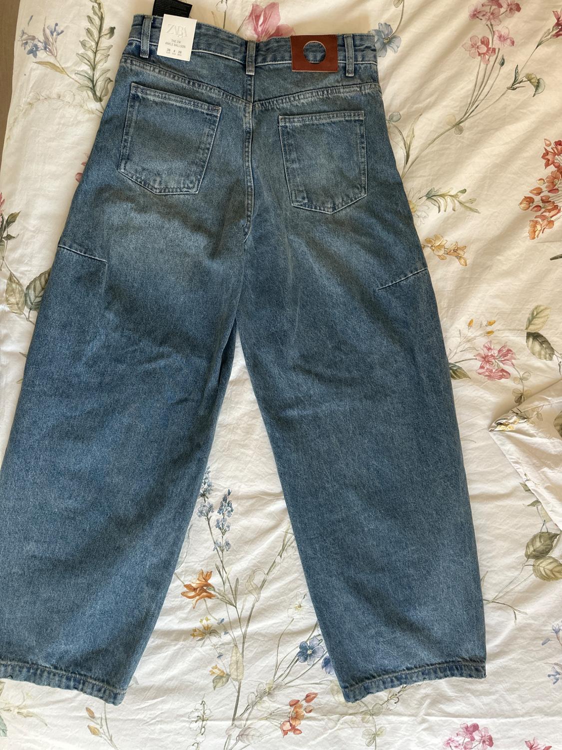 ZW COLLECTION ANKLE BALLOON MID-WAIST JEANS - Image 2