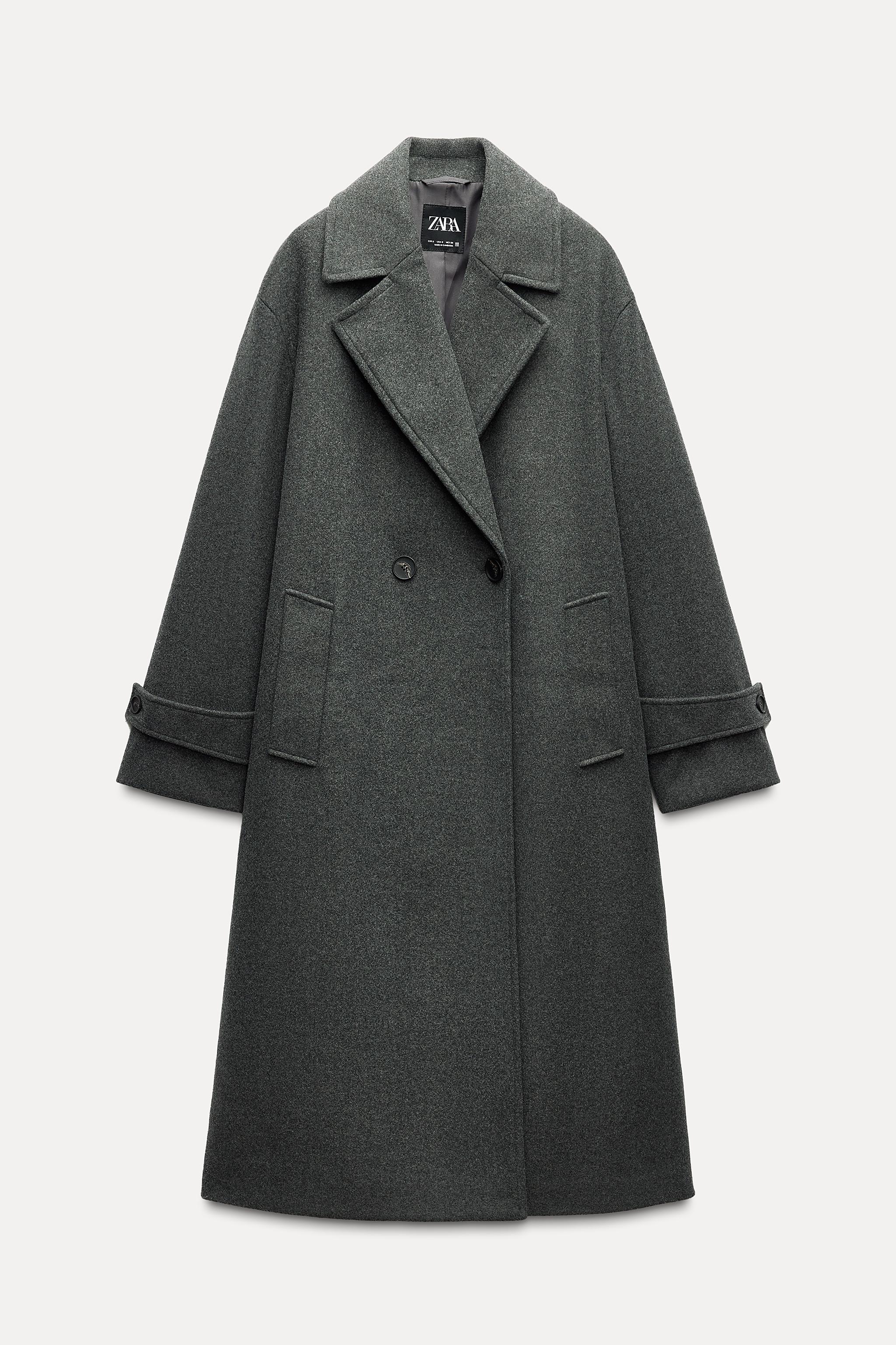 SOFT OVERSIZED COAT Gray ZARA United States