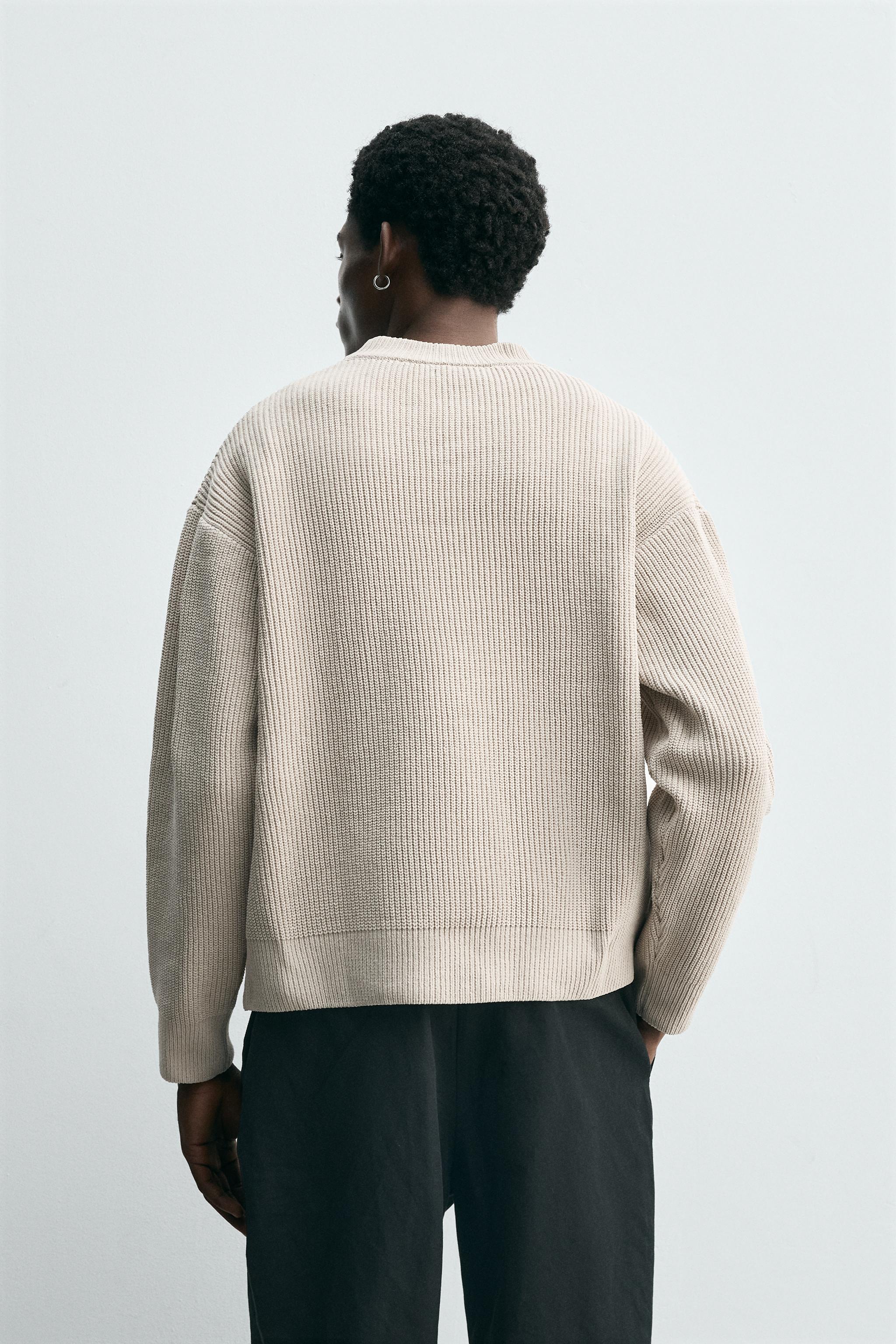 TEXTURED CHENILLE SWEATER - Ecru | ZARA South Africa
