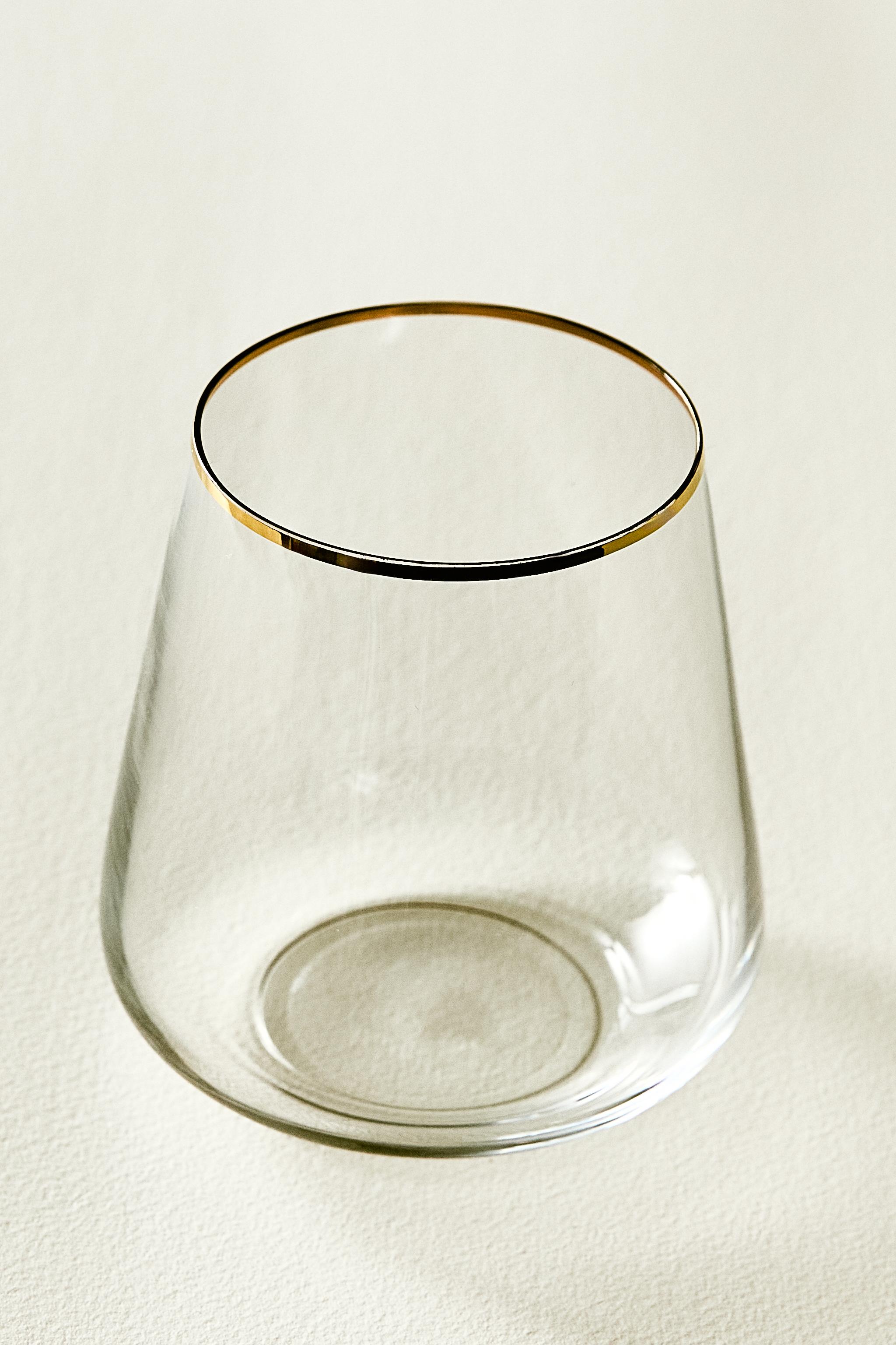 VERRE BORD DORÉ BOHEMIA CRYSTAL