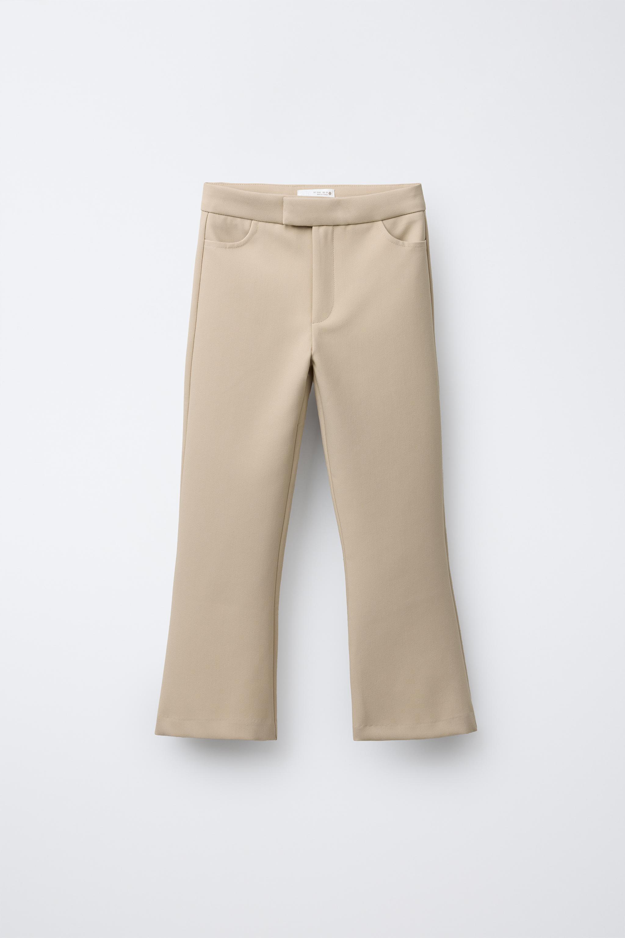 ☆ドイツ発*ZARA*新作*フレアフィットパンツ/SAND☆ ☆ドイツ発*ZARA*新作*フレアフィットパンツ/SAND☆