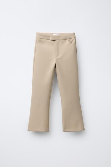 FLARE SUIT TROUSERS - Beige by Zara