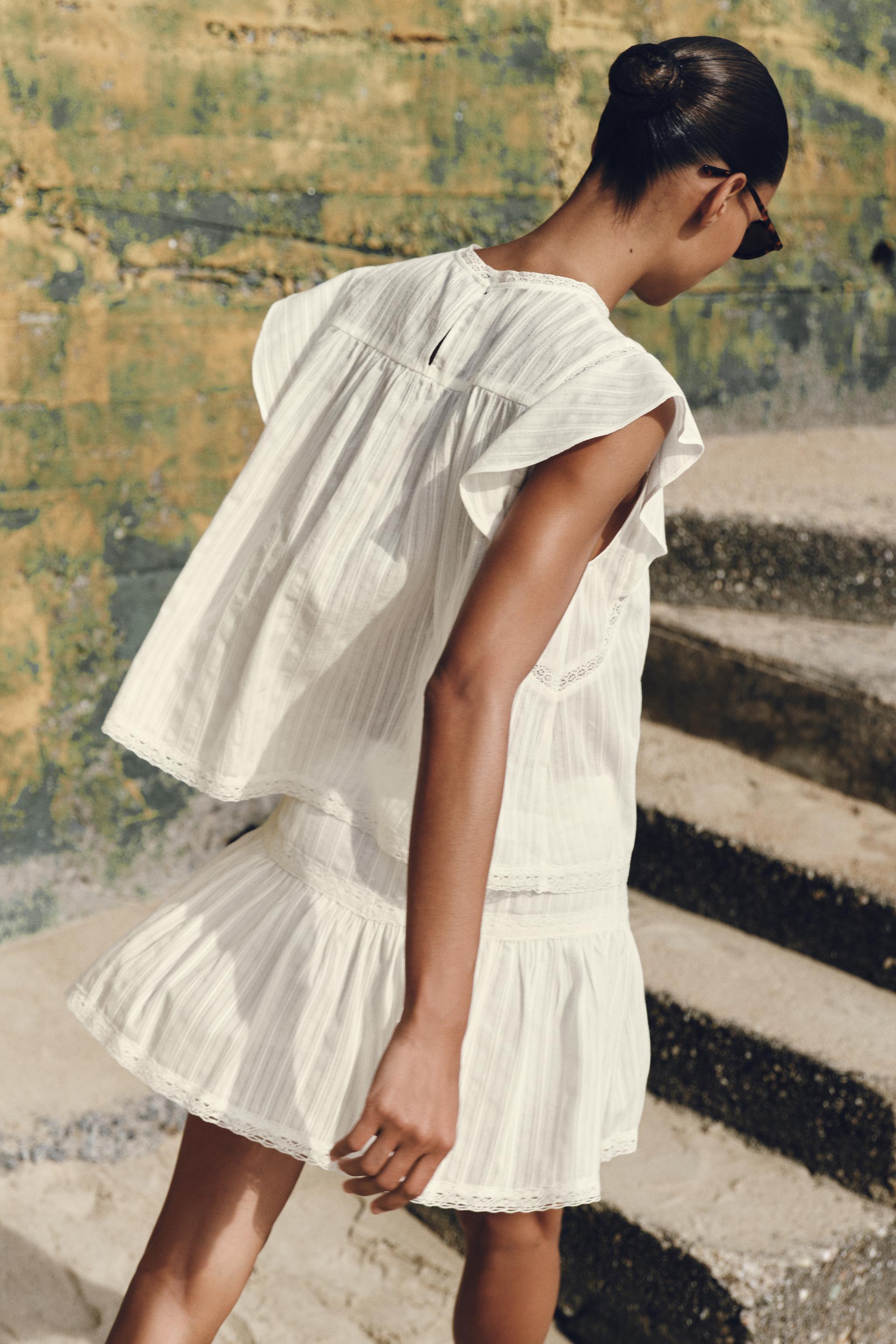 ROMANTIC INSERT TOP - Ecru | ZARA United States
