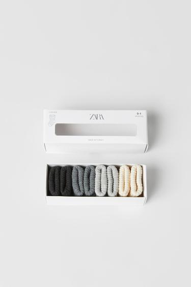 LOT DE QUATRE CHAUSSETTES COLORÉES - Gris de Zara - Image 0