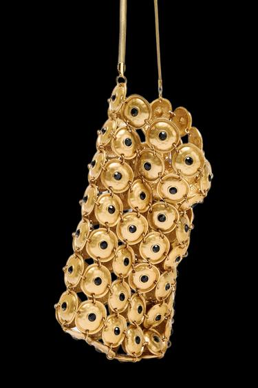 SACA APLIQUES METÁLICOS - Oro de Zara