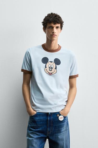 Zara HARRY LAMBERT FOR ZARA X DISNEY 米老鼠 T 恤 - 天藍色