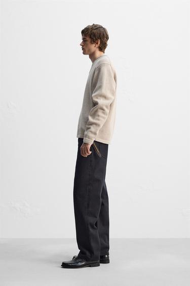 PULL AVEC FINITIONS REVERS - Beige de Zara - Image 3