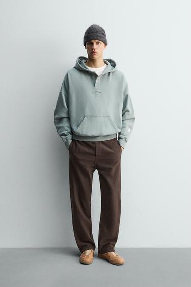 RELAXED FIT TROUSERS X SR_A - Dark brown by Zara