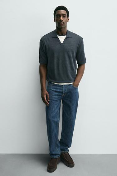 LEATHER MOC TOE SHOES - Brown by Zara - Image 0