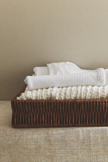 CESTA RECTANGULAR - Marrón de Zara