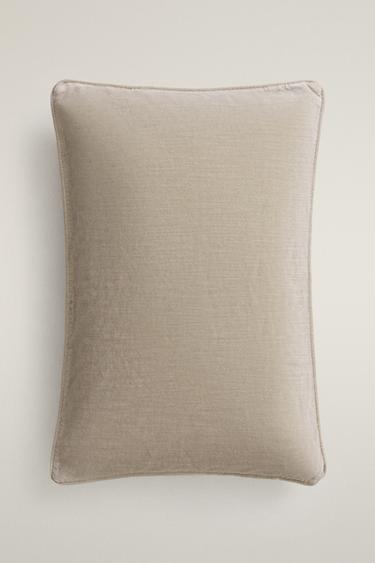 VELVET THROW PILLOW COVER — Cornflower blue 2