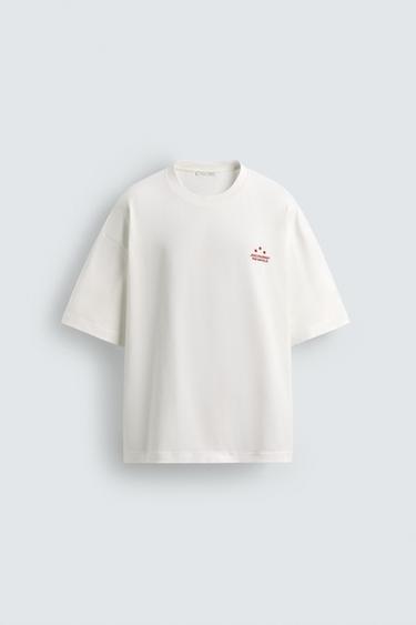 CAMISETA ESTAMPADO FOTOGRÁFICO - Blanco roto de Zara