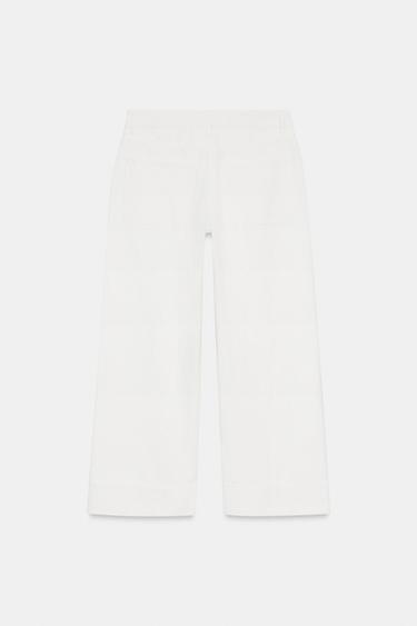 JEAN Z1975 JUPE-CULOTTE TAILLE HAUTE - Blanc de Zara - Image 4
