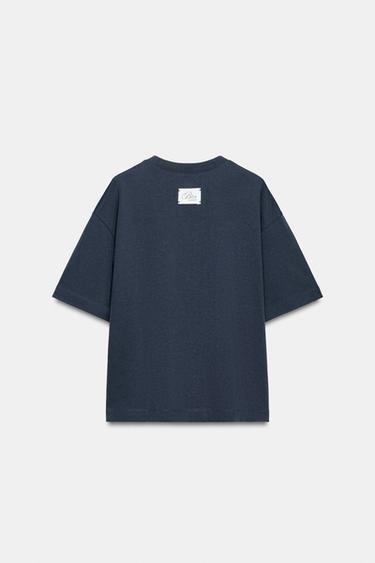 T-SHIRT IMPRIMÉ ©CASA BATLLÓ - Bleu pétrole de Zara - Image 7