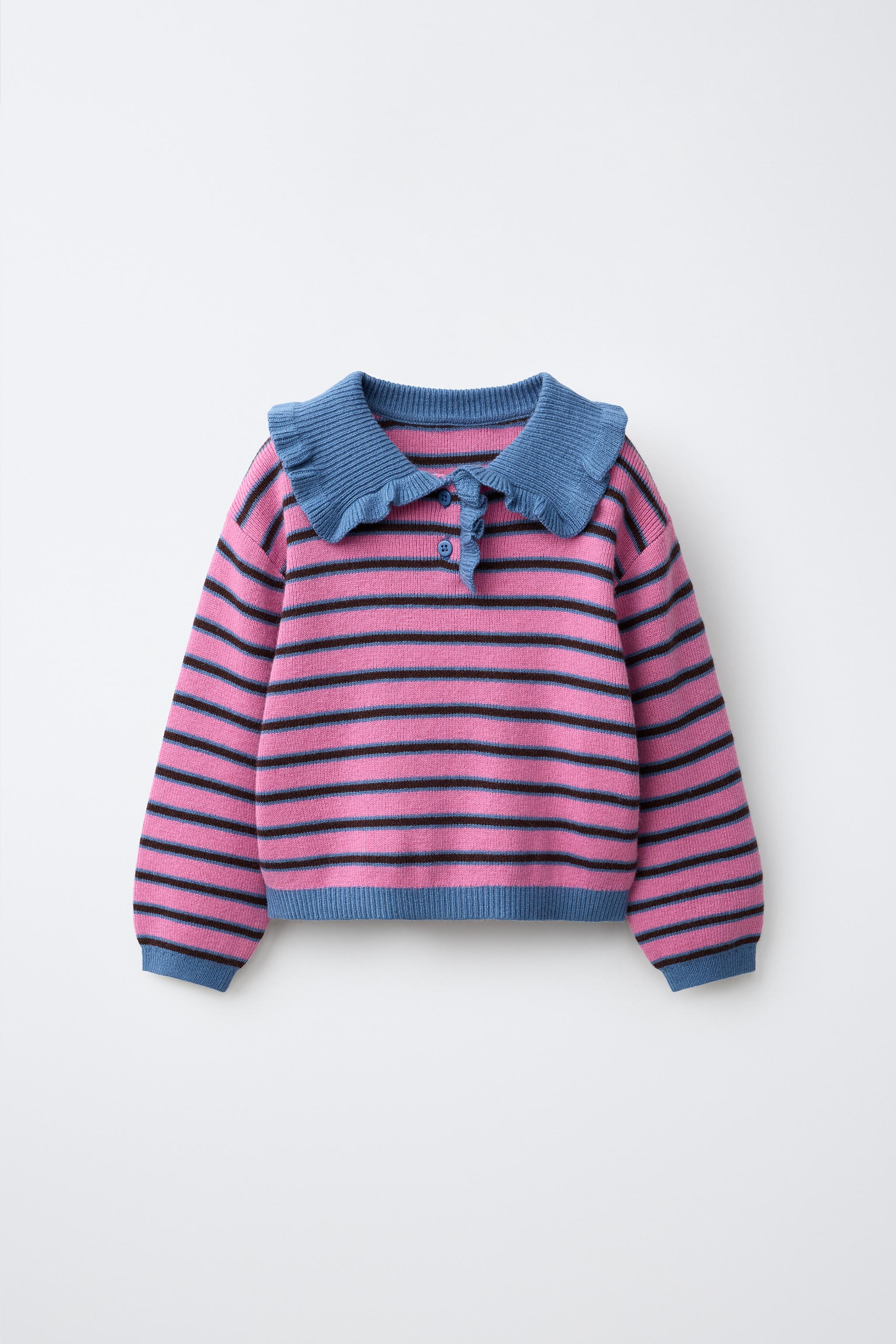 STRIPED KNIT POLO SHIRT