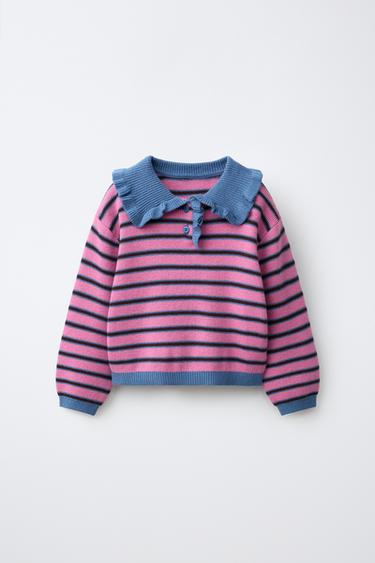 POLO PUNTO RAYAS - Rosa de Zara
