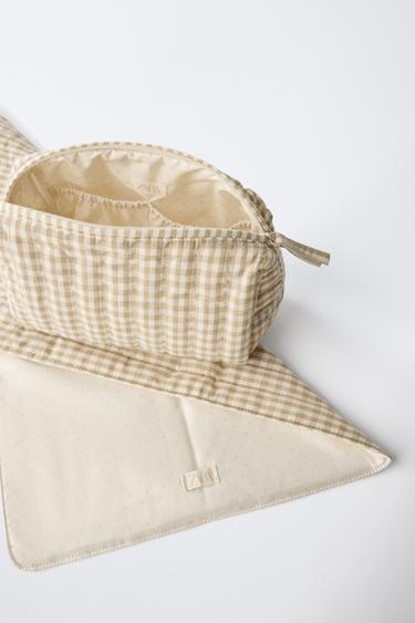 ENSEMBLE MATERNITÉ À CARREAUX - Blanc écru de Zara - Image 5