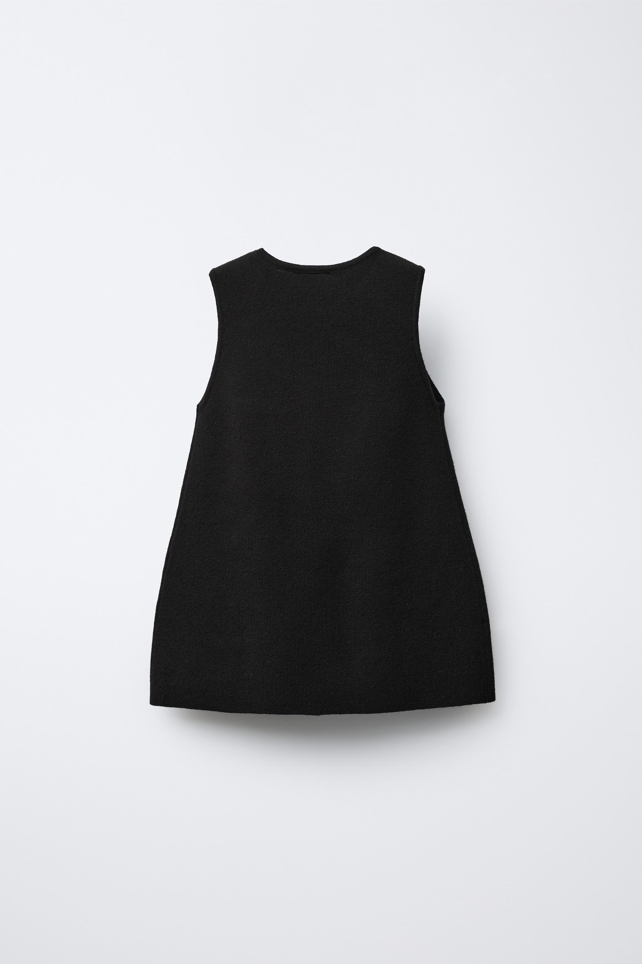 zara bow dress black ZARA STRAPLESS BOW DRESS S S (4-6) New