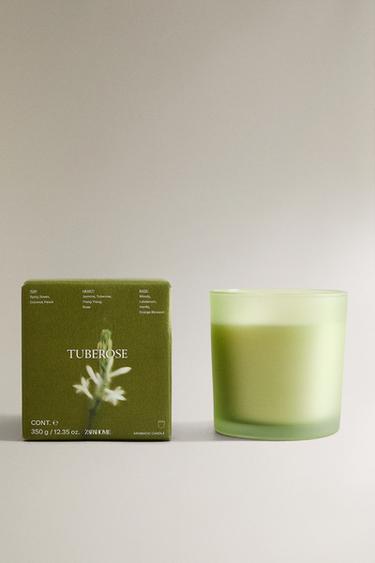(350 G) TUBEROSE SCENTED CANDLE - Purple by Zara