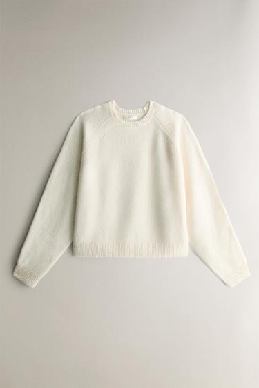 CASHMERE SWEATER - Ecru by Zara - Image 0