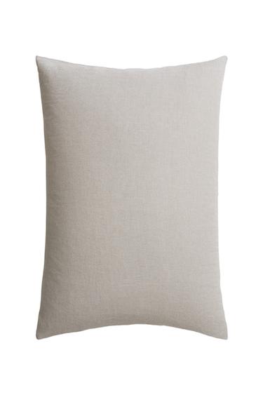 XXL LINEN CUSHION COVER - Light beige by Zara