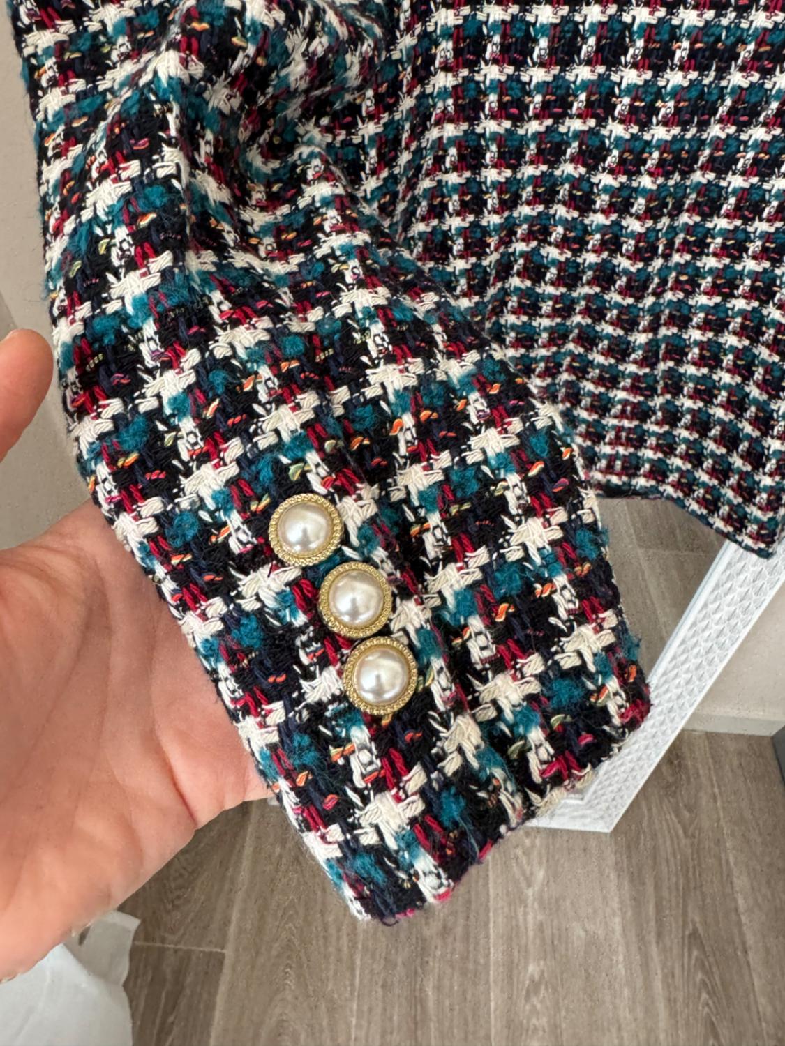 TEXTURED DOUBLE-BREASTED BLAZER - Image 5