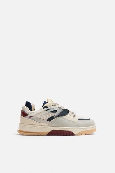 Zara DENIM EFFECT SNEAKERS - Multi-color