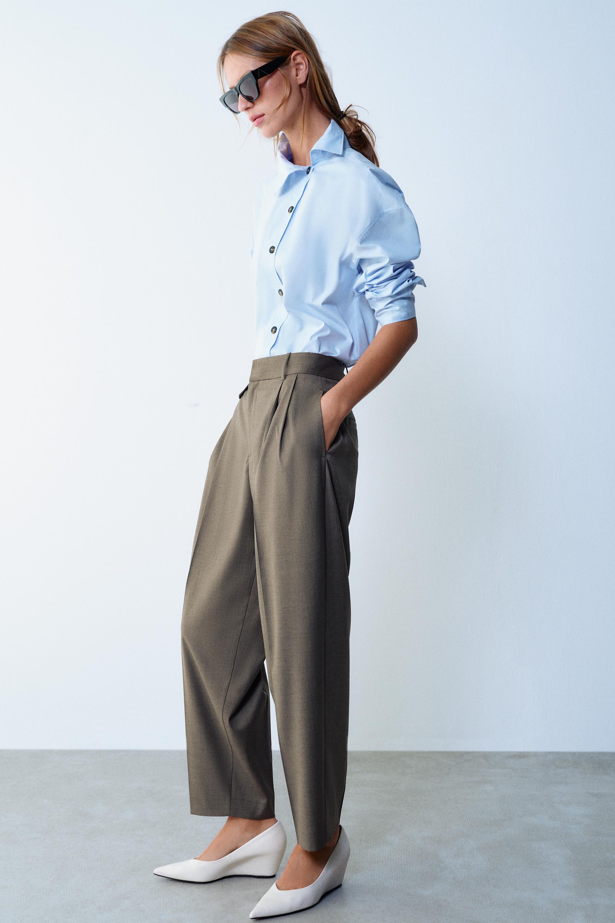 PANTALON CARROT À PINCES