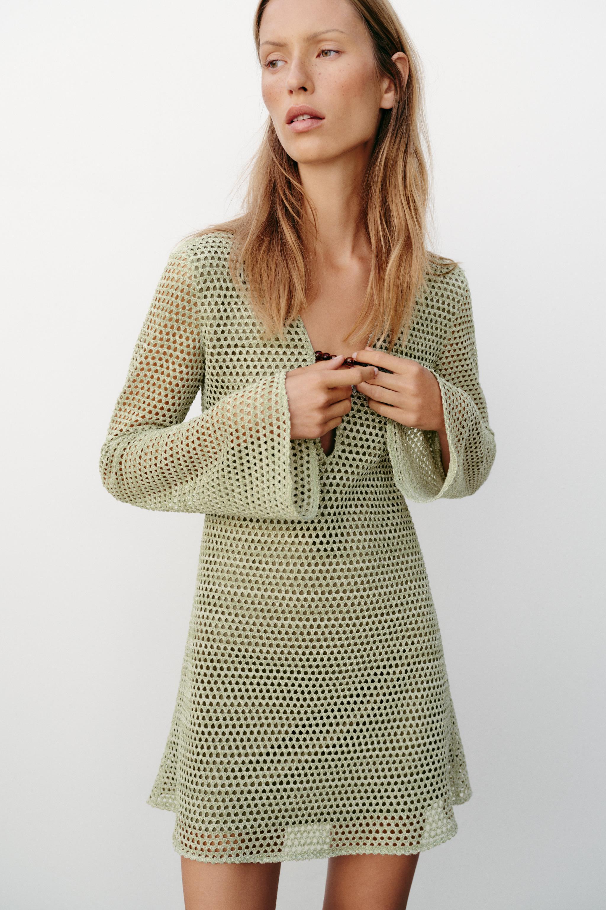MINI CROCHET TRIM DRESS