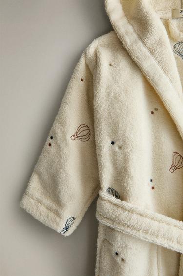 KIDS' BALLOON BATHROBE - Light beige by Zara - Image 2