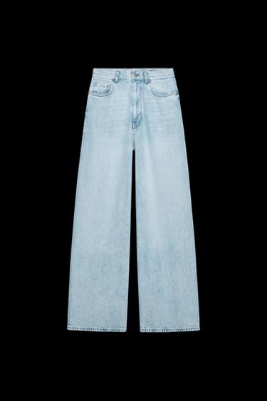 JEANS ZW COLLECTION PALAZZO HOHER BUND - Hellblau von Zara - Bild 0