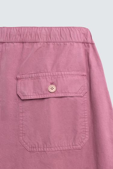 SHORT DÉLAVÉ REGULAR FIT - Rose de Zara - Image 9