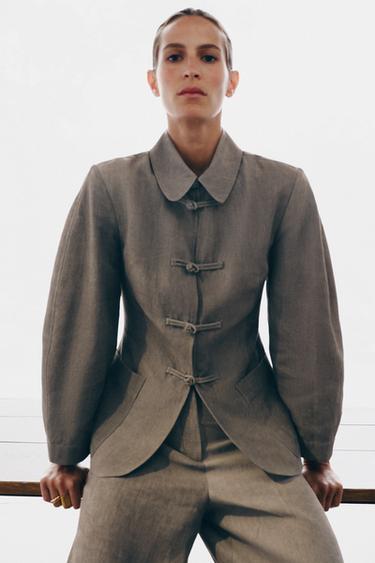 ZW COLLECTION BALLOON TROUSERS - Grey marl by Zara