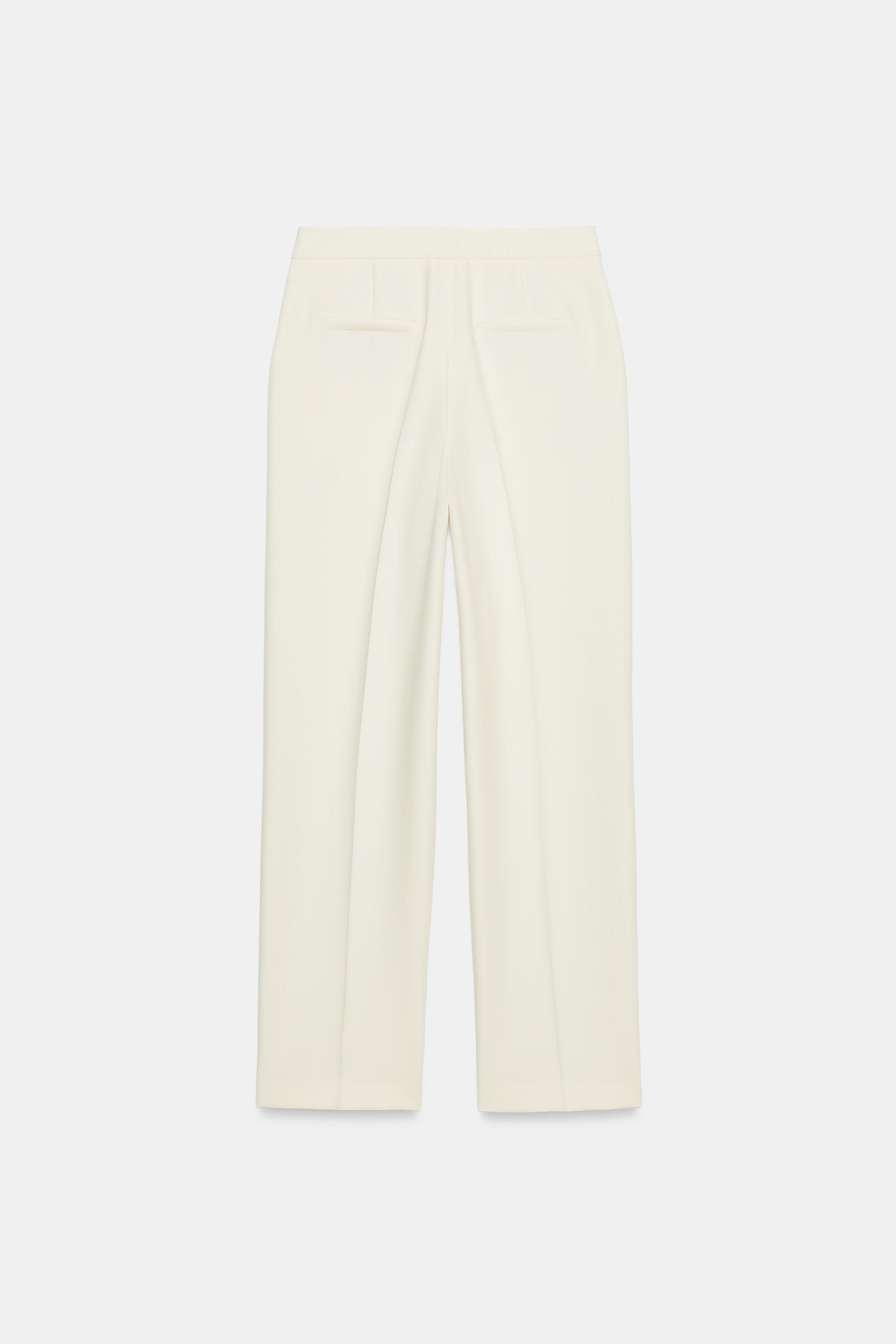 LOW-RISE STRAIGHT LEG PANTS