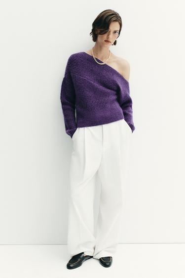 JERSEY PUNTO ASIMÉTRICO - Morado Oscuro de Zara - Imagen 0