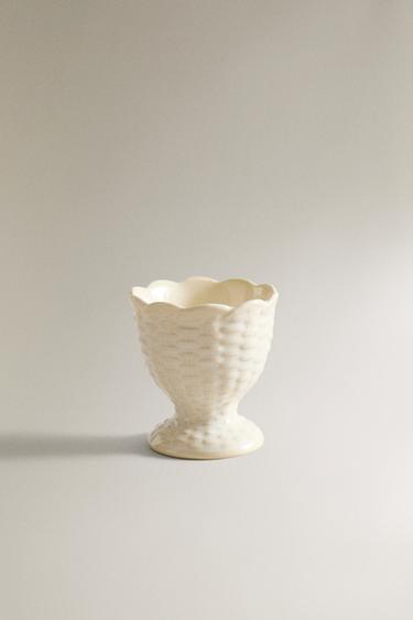 KERAMIK-EIERBECHER - Cremefarben von Zara - Bild 0