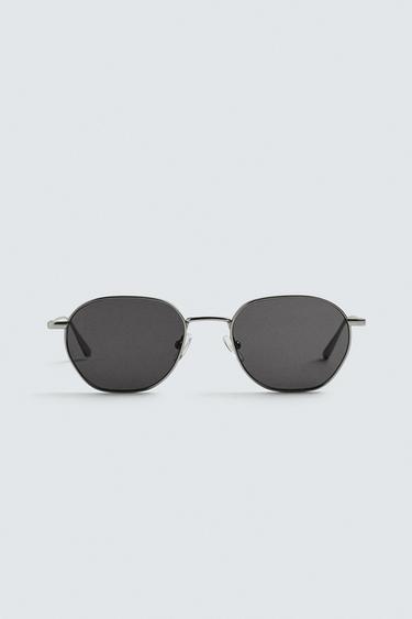 OVAL SUNGLASSES - Matte silver by Zara