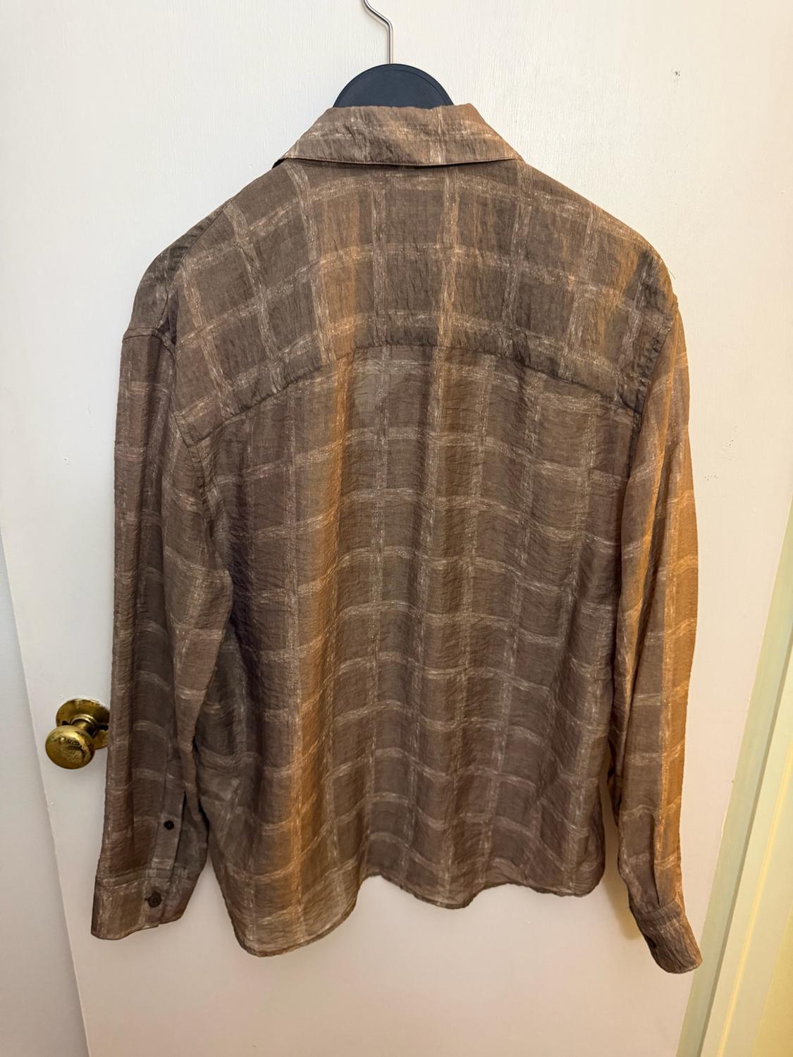 SEMI-SHEER PLAID SHIRT - Image 2