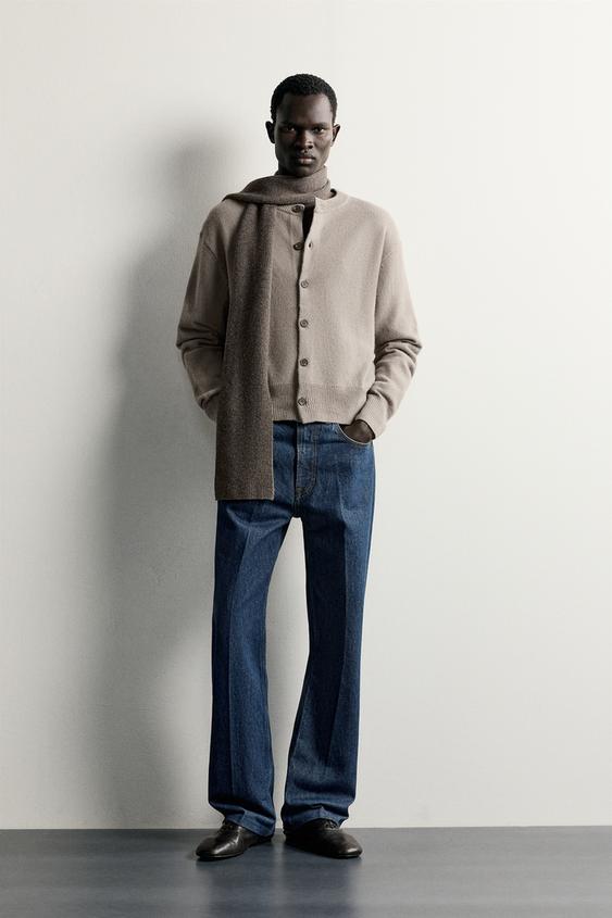RELAXED FIT CARDIGANA ARTILE-NAHASKETAZKOA - Grisa / Kolore txigortua, Zara-rena - Irudia 0