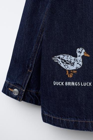 DENIM JACKET WITH PATCHES - Blue by Zara - Image 3