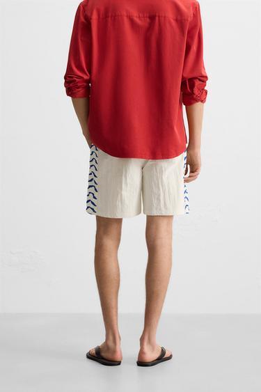 MAILLOT DE BAIN LONG ONDES - Écru de Zara - Image 3