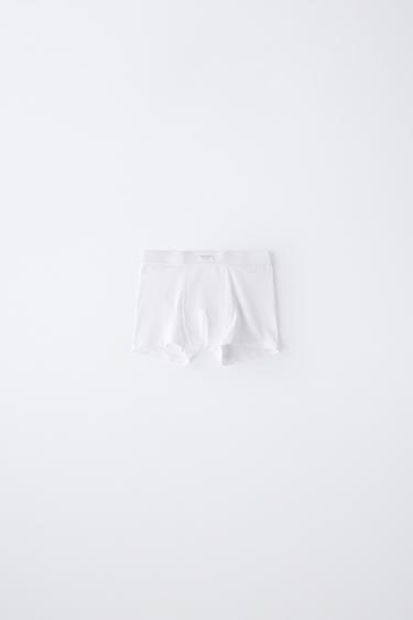 AGES 2-6 / THREE-PACK OF PLAIN BOXERS WITH LABEL - White by Zara - Image 2