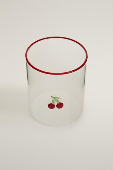 BOROSILICATE FRUIT TUMBLER — Red 2