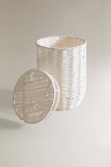 BATHROOM BIN WITH REMOVABLE LID - White by Zara - Image 3