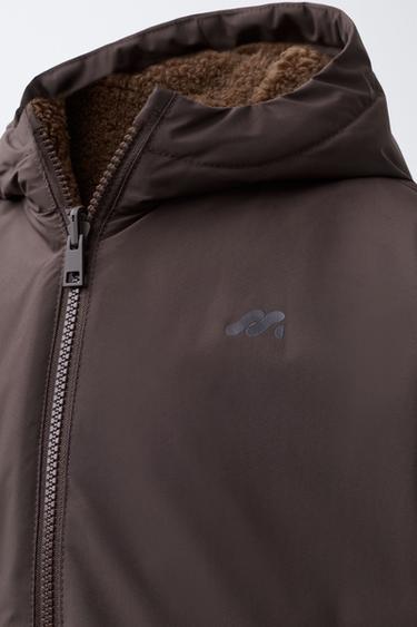 WASSERABWEISENDE WENDEJACKE MIT LOGO - Braun von Zara