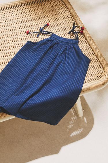 KIDS' BEACH DRESS - Navy blue by Zara - Image 4